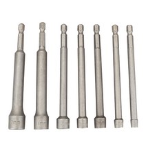 드릴소켓 7 Pcs 미터 충격 확장 드릴 비트 어댑터 512mm 소켓 렌치 바 긴 육각 너트 드라이버 세트, 한개옵션0