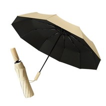 캔디 3단우산 블랙 1개, 베이지