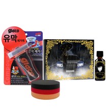 소프트99 글라코 G-47 유막제거제 100ml+카티바 유리발수코팅제+원형 저먼패드