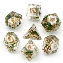 7 개대 해골 dnd 주사위 습기 d 주사위 d4 d6 d8 d10 d d12 d20 다면체 게임 주사위 테이블 게임 mtg rpg 세트, 해골 해초