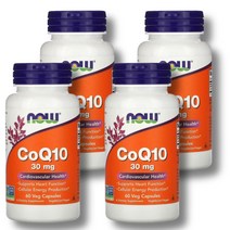 나우푸드 코엔자임 큐텐 30mg 60정 4팩 고약사 코큐텐 코큐텐11 코엔자임 Q10 임신준비코큐텐 비건, 1개, 기본