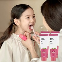 라비킷 키즈티스60 어린이용 저불소 치약 라즈베리향 60g 4개, 단품