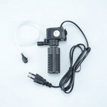 수족관 어항 필터 미니 산소 잠수정 정수기 3 in 1, Black, one size
