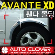 아반떼XD 휀다몰딩 휀다가드 바퀴몰딩 크롬가드(2000년~2006년)4도어전용