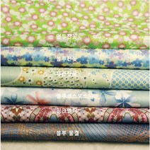 고급 나염 다후다 안감 - 6종 (0819-4) 미술가운 의류안감 장바구니 원단, 핑크엔틱