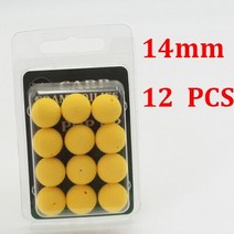 낚시 태클박스 1215pcs 잉어 액세서리 zig rig hair chod ronnie rig 용 거품 보일리 잉어 도구 장비 용 팝업 보일리 181, 14mm-노란색