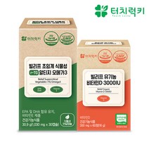 터치럭키 초임계 식물성 RTG 알티지 오메가3+유기농 비타민D Set, 1세트