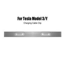 테슬라 모델 3 Y 2022-2017 전화 충전 케이블 클립 관리 센터 콘솔 허브 정리 인테리어 액세서리 없음, [01] 은, 01 Cable Clip