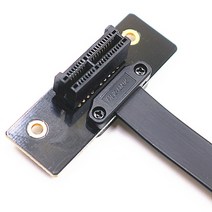 라이저 케이블 pcie pci pci e pci e pci express pcie x1 x4 x8 extension cable for Motherboard Extender, 90도(600mm)
