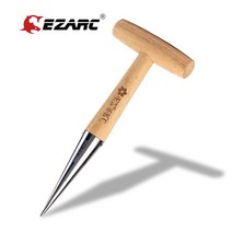 모종삽 EZARC목재 손잡이 스테인리스 스틸 헤드 튤립 원예 용 도구 가볍고 견고한 휴대용 전구 화분, 01 Hand Dibber