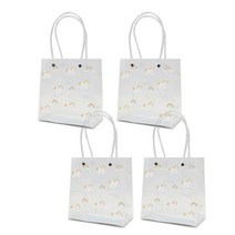 ABM 투명 PP쇼핑백 유니콘 소 4개쇼핑백 에코백 종이봉투 종이백 선물쇼핑백, 4개