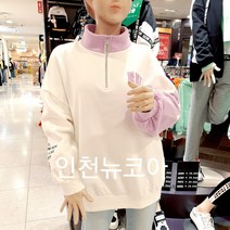 더데이걸 @#11곰돌이반집업맨투맨티셔츠 !! 박시한핏감 퍼프한소매단 짝소매가 힙하다 심플깔끔한 언니느낌으로