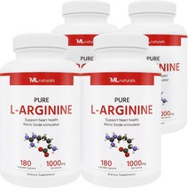 마이라이프 내추럴스 엘-아르기닌 1000 mg 180 베지캡슐 4병, 180정