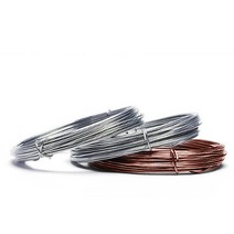 분재철사 밤색 은색 갈색 1kg 원예용 행잉용 다용도 코팅 철사 알루미늄 와이어 공예 은철사 동철사, 4.5mm