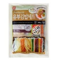 한성기업 프리미엄 유부김밥재료 6종 세트, 4개, 640g