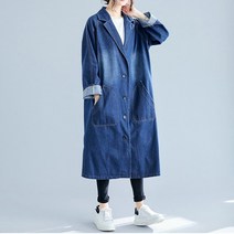아이엠몽 여성 청 자켓 데님 롱 아우터 캐주얼 재킷 스카치