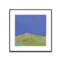 테네리페 풍경 2 슬로우어스 작가 유럽 여행 따뜻한 일러스트 작품 그림 액자, 정방형 7 (70cm x 70cm), 브라운 뉴질랜드 원목 액자