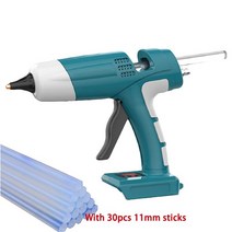 전동실리콘건 실리콘총 충전무선코킹건11mm 글루 스틱 21V 핫 멜트 건 미니 산업용 열 온도 전기 수리, 02 With 30pcs sticks