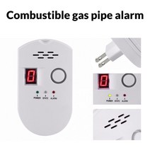 도시 가스 누출 탐지기 수소 디텍터 누설 경보기 복합 측정기 휴대용 검출기 1pc 디지털 lpg lng 천연 감지기 부탄 메탄 가정용 안전 알람 센서 us 플러그 테스터 경고