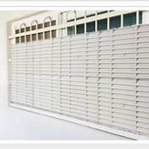 방범창설치비용 조립식 창문가리개 레인 비막이 스탑 통풍 루버 창틀 사생활 보호 블라인드, 그레이