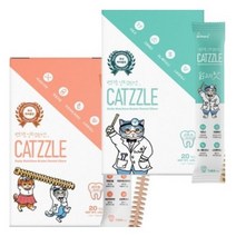 [냥냥멍멍이] 닥터페트라 캣즐 고양이 덴탈껌 고양이간식, 요로계 닭고기맛 10p + 헤어볼 연어맛 10p