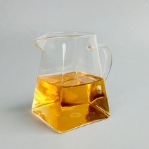 숙우 내열유리 사각 손잡이 공도배 M 520ml 유리컵 AC39HS319M
