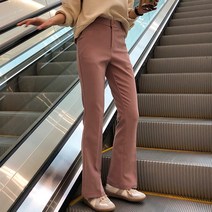 바잉몰 [기모]여성 누구나C 가을 겨울 스판 세미 부츠컷 롱슬랙스
