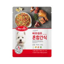 바우와우 혼합 강아지 간식 350g, 혼합맛, 3개