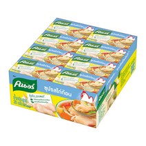 크노르 치킨 큐브 스톡 1팩 (24개) Knorr Chicken Flavor Bouillon Cubes CASE (24 x 20 g packs) 16.9 oz (480 g), 1개, 480g