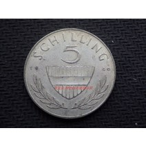1960년 오스트리아 기병 5실링 은화 유럽 기념주화 희귀동전 지폐 행운의상징