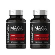 마카 보충제 농축 추출물 3알에 생마카 4800 고배합 투명 캡슐 무농약120알 80일분 x2개, 120알x2개개