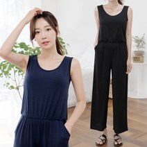 세이스타일 유닛 나시 롱 점프수트