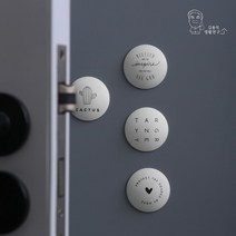 방문 손잡이 문닫힘 문쿵 방지 소음 충격방지 4개입, 위원트 화이트