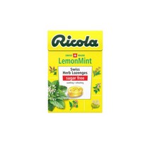 무설탕 스위스 허브캔디 리콜라 레몬민트, 40g, 3개