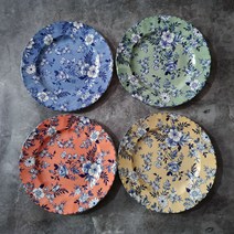 존슨브라더스 빈티지 접시 빈티지 옐로 22cm, 4개