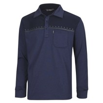 [파파브로] 남성 겨울 데일리룩 기모 카라넥 긴팔 티셔츠 MB-KAK-Q049-청록