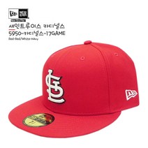 뉴에라 [슈즈네][정품] MLB 어센틱 세인트루이스 카디널스 게임 야구모자 사이즈캡 59FIFTY 메이저리그 선수모자 미국직배송