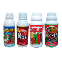 고추 전용 칼슘제 빨간고추 착색제 무름병약 낙과방지 칼슘 석회 붕소 영양제 복합 비료, 고추칼슘 500ml