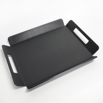 없음 카페 트레이 빵 대형 업소용 쟁반 큰쟁반 사각 손잡이, 브라운