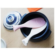 일본산 엠보싱 위생 피쉬 밥주걱 주방용주걱 조리기구, 1개, 화이트