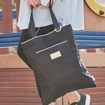 데님 크로스 에코백 라이트데님 다크데님