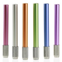 목공부품 뜨거운 6PCS 금속 색 막대 단일 엔드 연필 Extender 펜 콘센트 확장 케이스, 한개옵션0