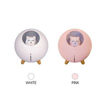 UFO 냥냥이 무드등 미니 디퓨져 가습기 [교체필터 5개포함], 핑크