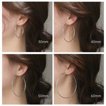 실버925 은침 알레르기예방 링 귀걸이 5사이즈