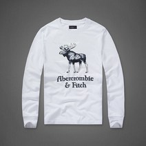아베크롬비 A&F 트렌드 HCO 가을 긴팔티 순면 티셔츠 FA5F47