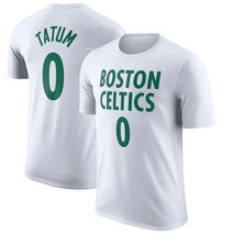 TATUM 0 제이슨테이텀 NBA 보스턴셀틱스 반팔 티 셔츠 흰 색 농구 빅사이즈 커플 스웻 슈팅 져지 유니폼