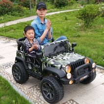 유아전동차 아기전동차 2인승 어린이 전기차 4륜 흔들거리 리모컨 빅 사이즈 4륜 오프로드 타면 어른 탈 수 있다 푸쉬카 아기붕붕카, 플래그레드: 4구+방폭륜+가죽시트+속충+흔