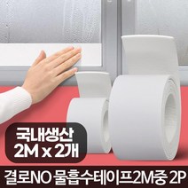 창문테이프 창틀습기제거 습기테이프 물흡수띠테이프 유리창결로방지 결로방지커버 창문결빙방지, 중형