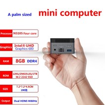 데스크 게임용 미니 컴퓨터 ZX01 윈도우 11 PC 인텔 셀러론 N5105 DDR4 8GB 128GB 랜 포트 WIFI5 BT4.2, 미국, [01] 8GB NO SSD