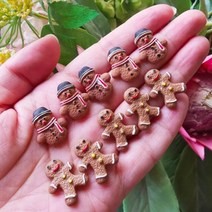 [9월픽]소 쿠키 디저트/미니어처 진저 브레드 남자/귀여운/요정 정원 그놈/이끼 테라리움 장식/분재/입상/인형 집, 10 mixed1